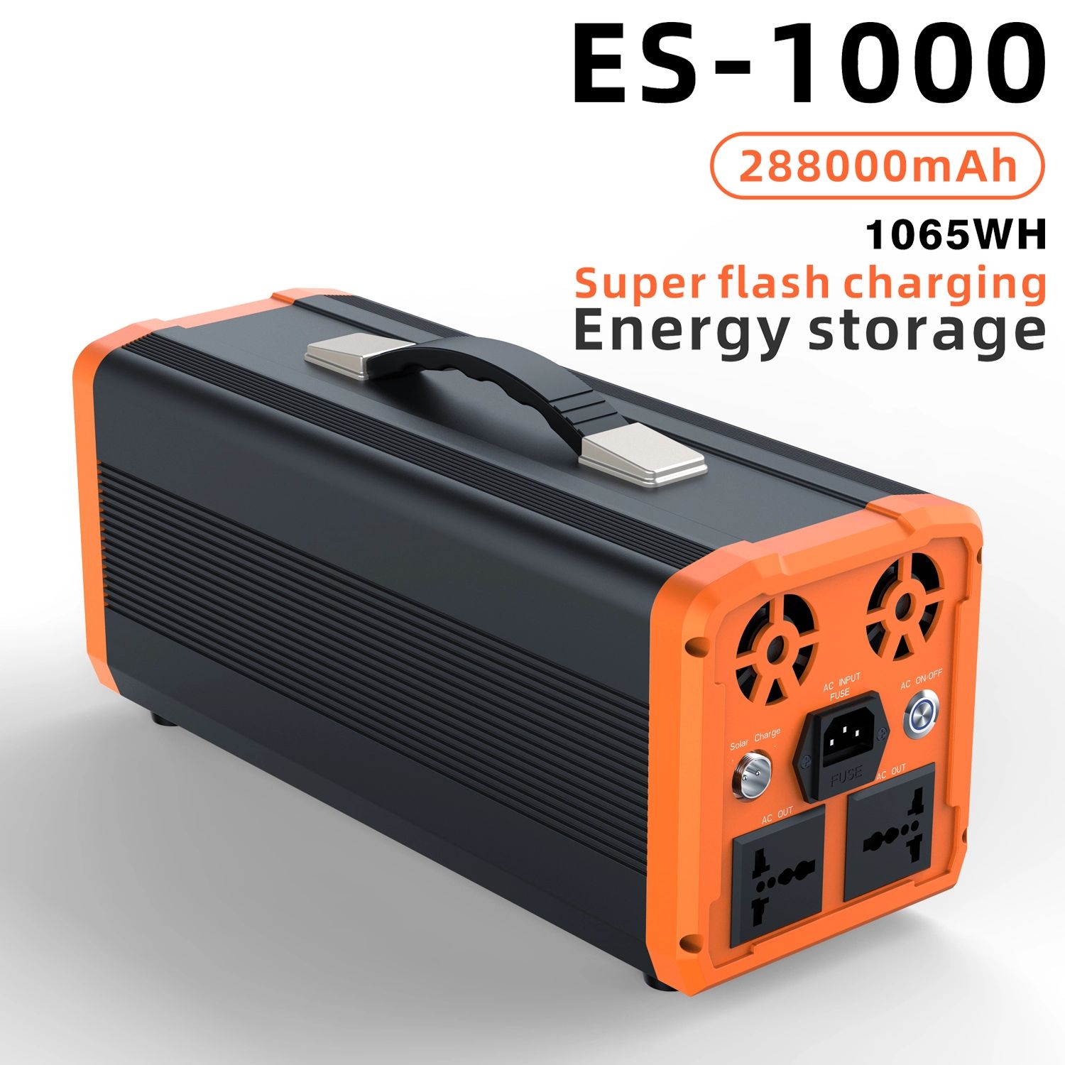 ES-1000 Energy Storage Power solar inverter for outdoor use with lithium battery